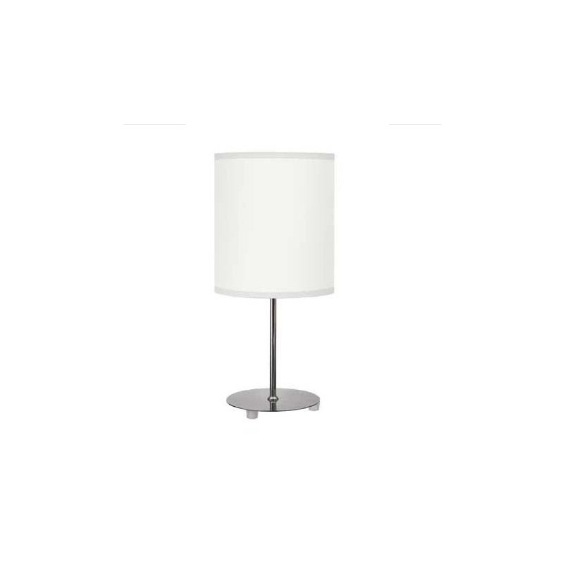 LÁMPARA SOBREMESA 1xE27 CROMO-BLANCO NICOLE