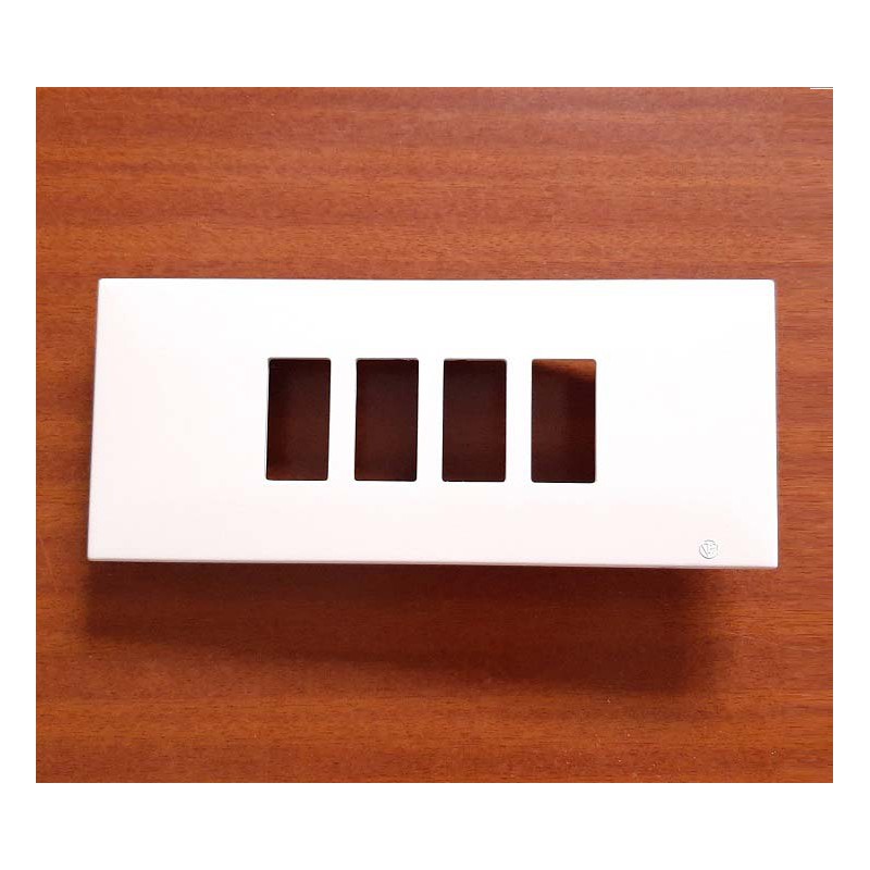 PLACA 4 ELEMENTOS PLASTIMETAL 104-4 MARFIL