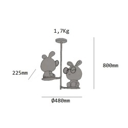 lampara_colgante_infantil_conejo_rosa_kelektron_550