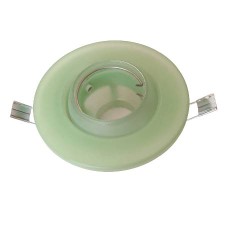 FOCO EMPOTRABLE HALÓGENO, LED, DE CRISTAL COLOR VERDE