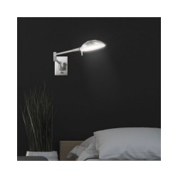 APLIQUE DE PARED LED 5W 4000K, ORIENTABLE NIQUEL SATINADO