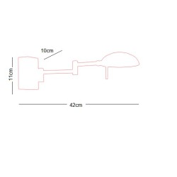 APLIQUE DE PARED LED 5W 4000K, ORIENTABLE NIQUEL SATINADO