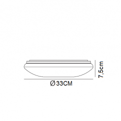 plafon led 18w ascona