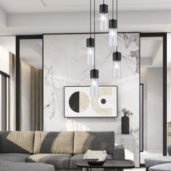 lampara-colgante-redondo-5l-derek-negro-transparente-ajp-alemar-60419