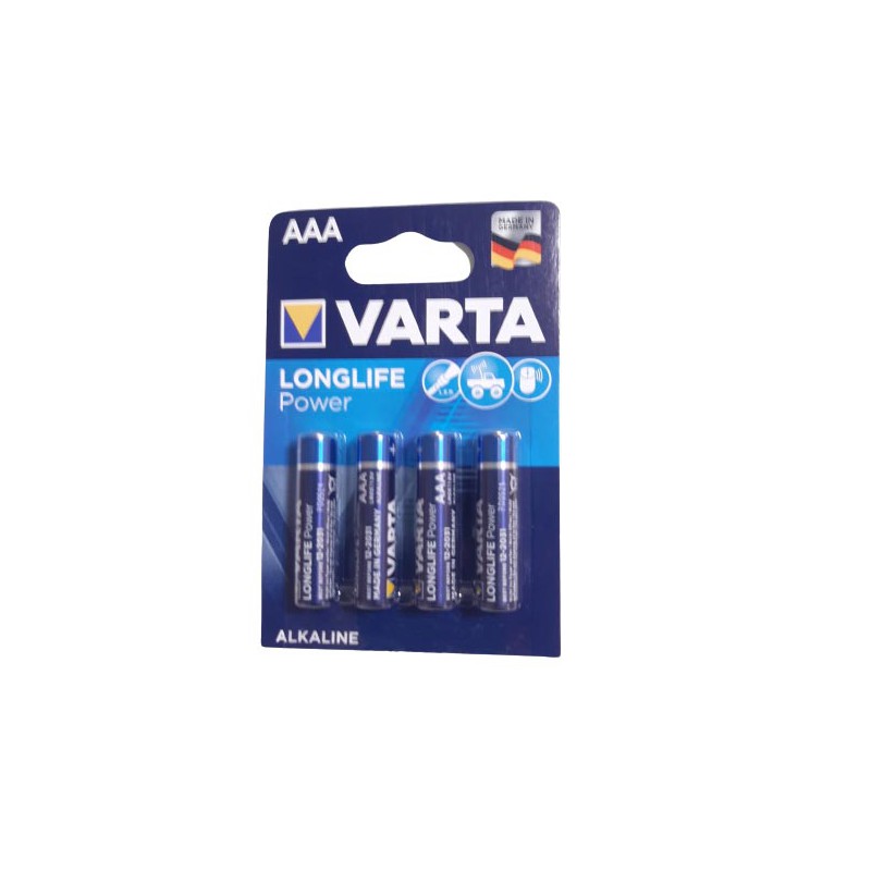 PILA ALKALINA LR3 AAA VARTA LONGLIFE POWER 1,5V(Blister 4 unidades)