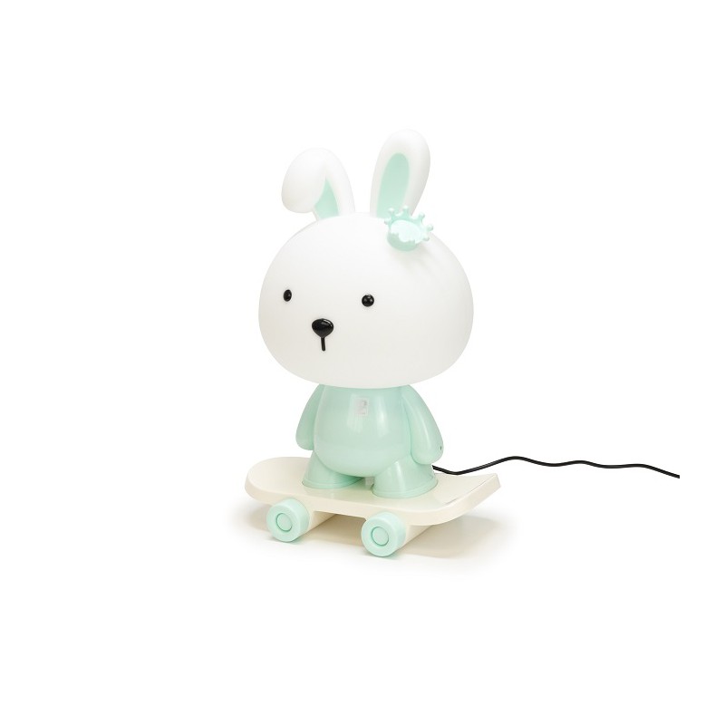 lampara_sobremesa_infantil_conejito_verde_pastel_cute_pet_0119A_kelektron