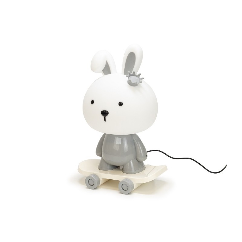 lampara_sobremesa_infantil_conejita_gris_cute_pet_0121A_kelektron