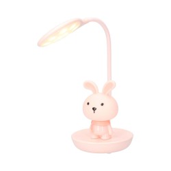quitamiedos_infantil_con_flexo_conejito_rosa_led_3w