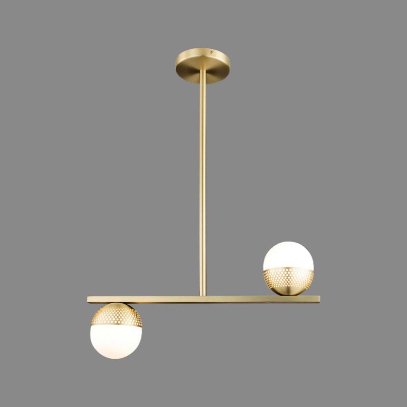 Sphiria_2_lampara_colgante_2_x_g9_led_oro_mate_mimax_lighting