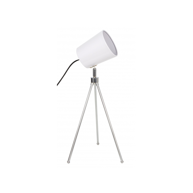 FLEXO 1xE27 CROMO/BLANCO ORIENTABLE  53x25x25 Cm