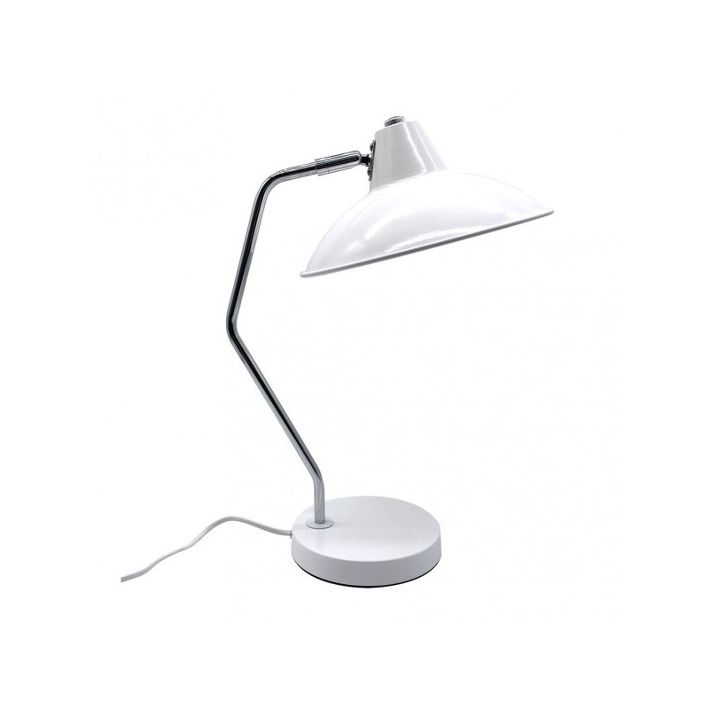 FLEXO 1xE27 BLANCO/CROMO ORIENTABLE Y ARTICULABLE 44x24x35cm