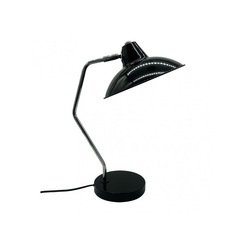 FLEXO 1xE27 NEGRO/CROMO ORIENTABLE Y ARTICULABLE 44x24x35cm