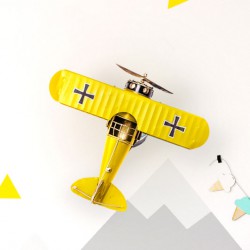 Aplique-pared-infantil-avión-amarillo-2-Kelektron-612