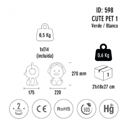 lámpara-mesa-infantil-PATO-verde-1-Kelektron-108A