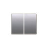 BJC MEGA TECLA DOBLE INTERRUPTOR/CONMUTADOR ALUMINIO PRUSIA  22709-AP