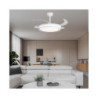 VENTILADOR DE TECHO 72W LED,MOTOR DC,KORFU, BLANCO, 4 ASPAS Ø50cm