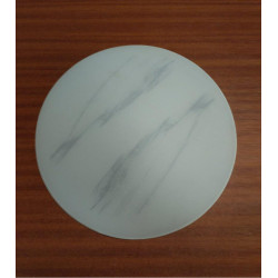 CRISTAL PARA PLAFON TECHO Ø28cm  OPAL CON VETAS GRISES