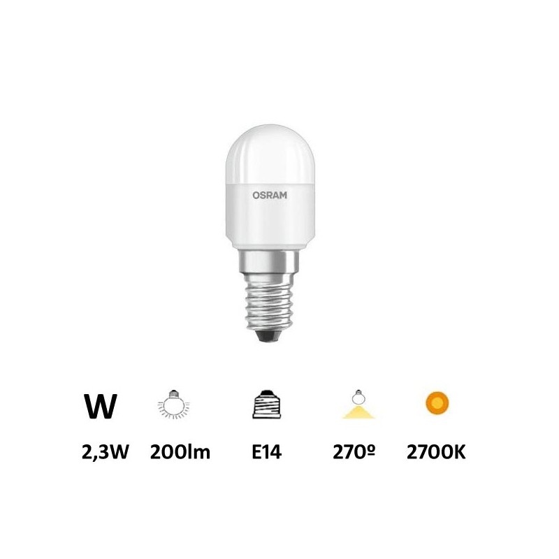 BOMBILLA PARATHOM SPECIAL T26  E14  2,3W/827 mate LEDVANCE