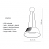 Lámpara KAPSUL LED 36W 3000Lm Blanco Ø45cm