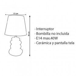 lampara-sobremesa-arizona-1xe14-romaluxe-23117-medidas